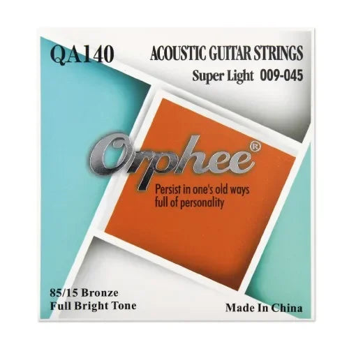 Packaging for Orphee Acoustic Guitar Strings 85/15 Bronze full bright tone