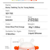 Bunny Silicone Teething Toy with Hidden Handle