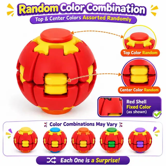 Fidget Gear Ball – Smooth Rotating Stress Relief Desktop Toy