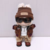 Retro Leather Jacket for 15/17cm Labubu Dolls