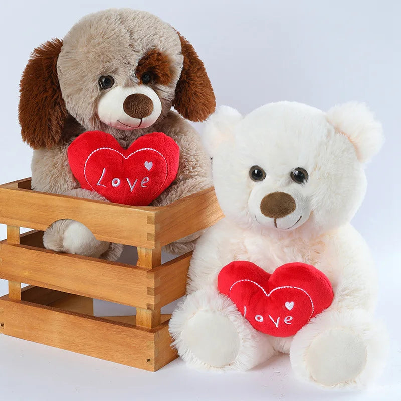 Cute Bow Tie Plush Bear Teddy with Colorful Design