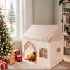Pink Floral Castle Playhouse Tent for Kids