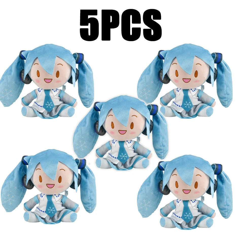 Hatsune Miku Plush Doll – Cute 20cm Anime Sitting Figure