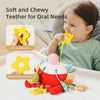 Baby Crib Hanging Rattle Teether Toy with Music & Chewable Charm