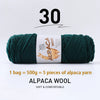 Luxurious Alpaca Wool Blend Yarn — 500g Thick Knitting Yarn