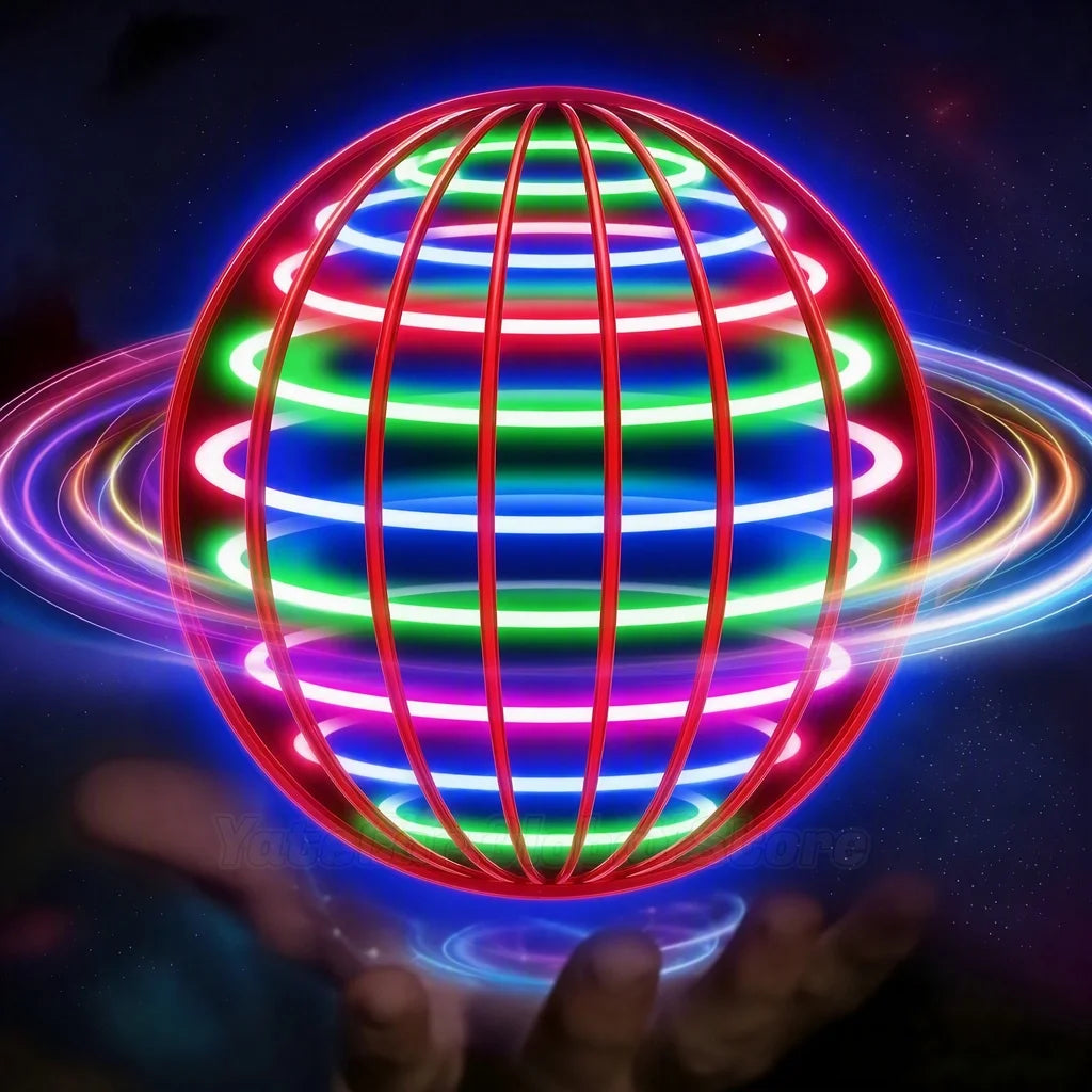 Hand-Controlled Flying Ball with Color LED Lights