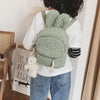Cute Bunny Ear Plush Backpack for Toddlers – Soft Fleece Daypack