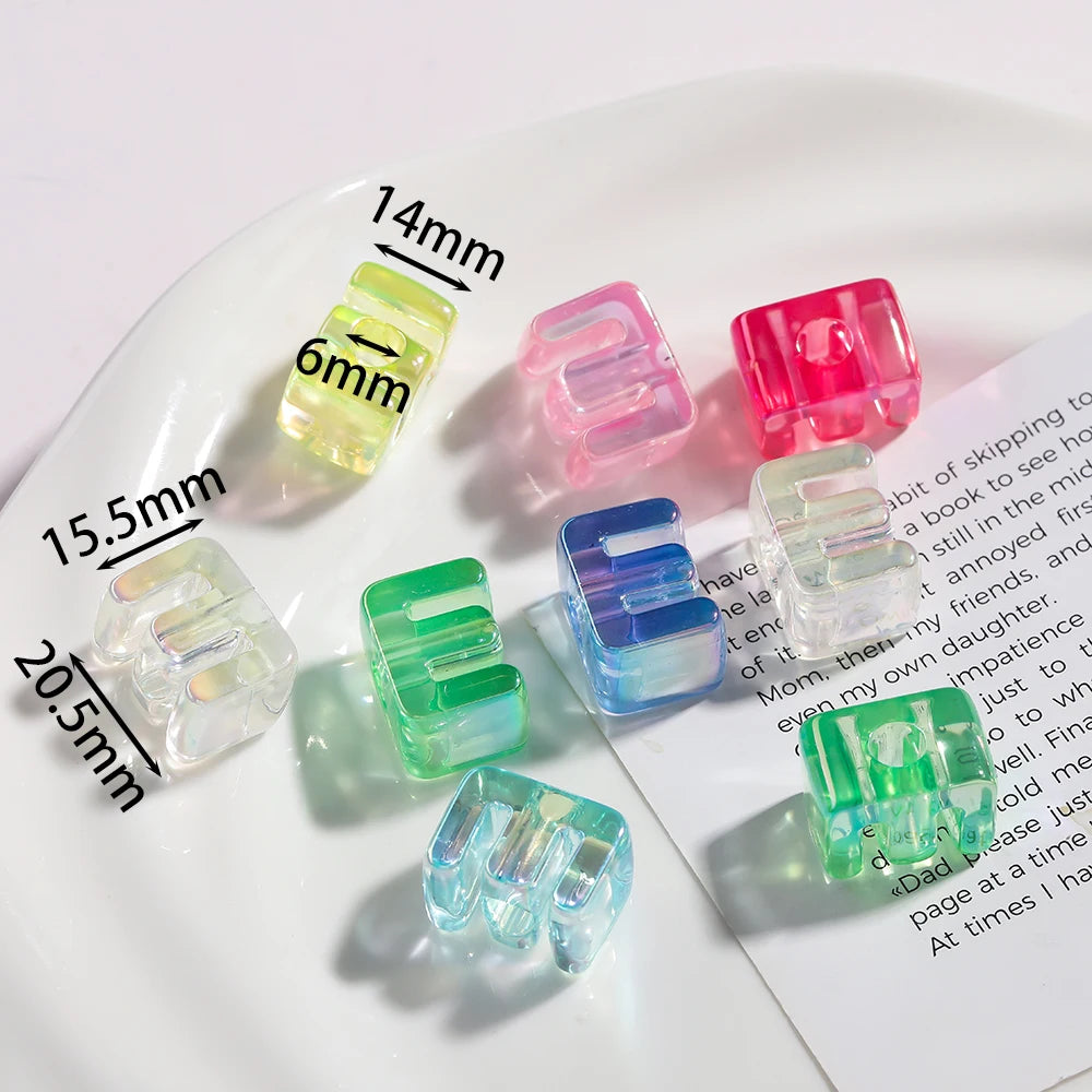 Acrylic Alphabet Beads for Jewelry Making – DIY Craft Kit