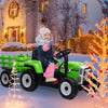 12V Ride-On Tractor for Kids with Remote Control & Trailer