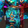 Handmade Resin Sharp Edge Dice Set for RPG Games
