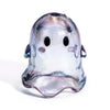 A translucent purple and blue acrylic ghost bead used for jewelry making.