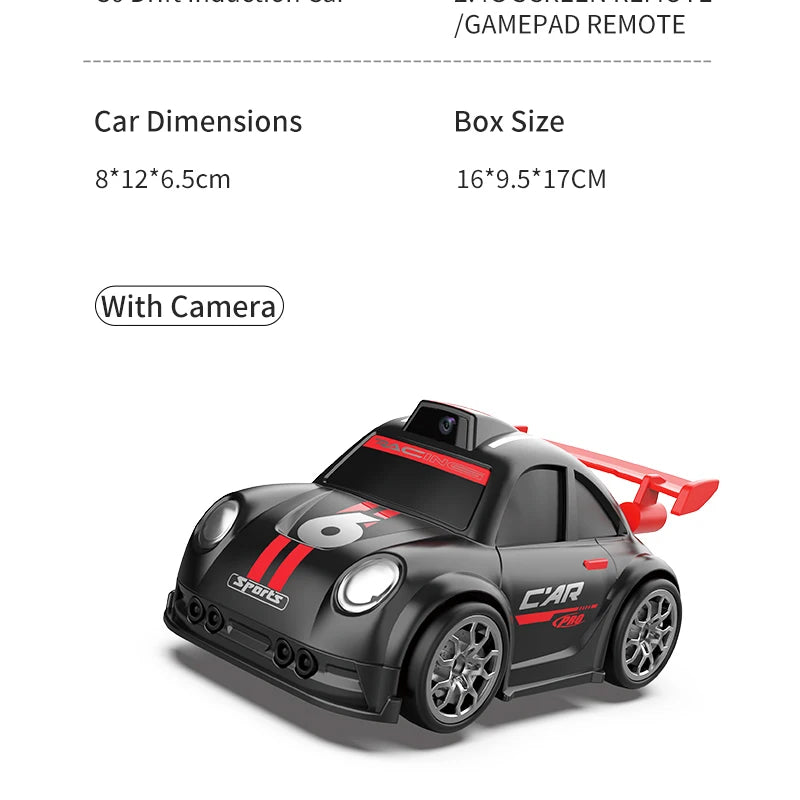 Mini RC Drift Car with FPV Camera and Screen Controller