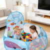 Foldable Kids Ball Pit with Basketball Hoop