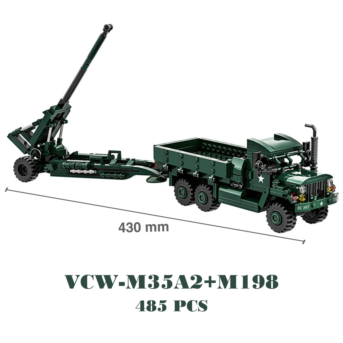 Military Hummer Tank Building Blocks Set