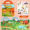 Reusable Sticker Book for Kids with Multi-Scene Bubble Jelly Stickers