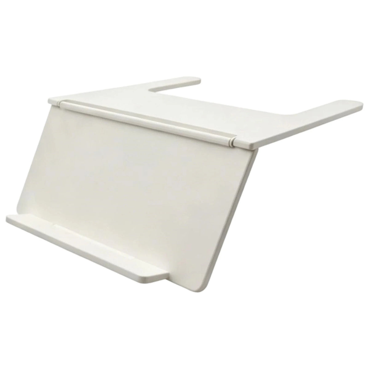 A white foldable Mahjong card holder with a non-slip stand.