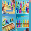 A colorful interactive guessing game featuring bottles for a fun bottle guessing game.