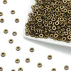 Rose Gold Plated Flat Round Spacer Beads for Jewelry Making