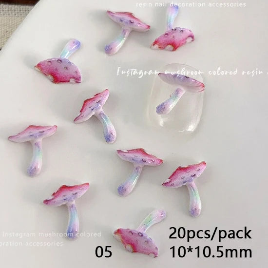 Fruit & Floral Resin Nail Art Decorations