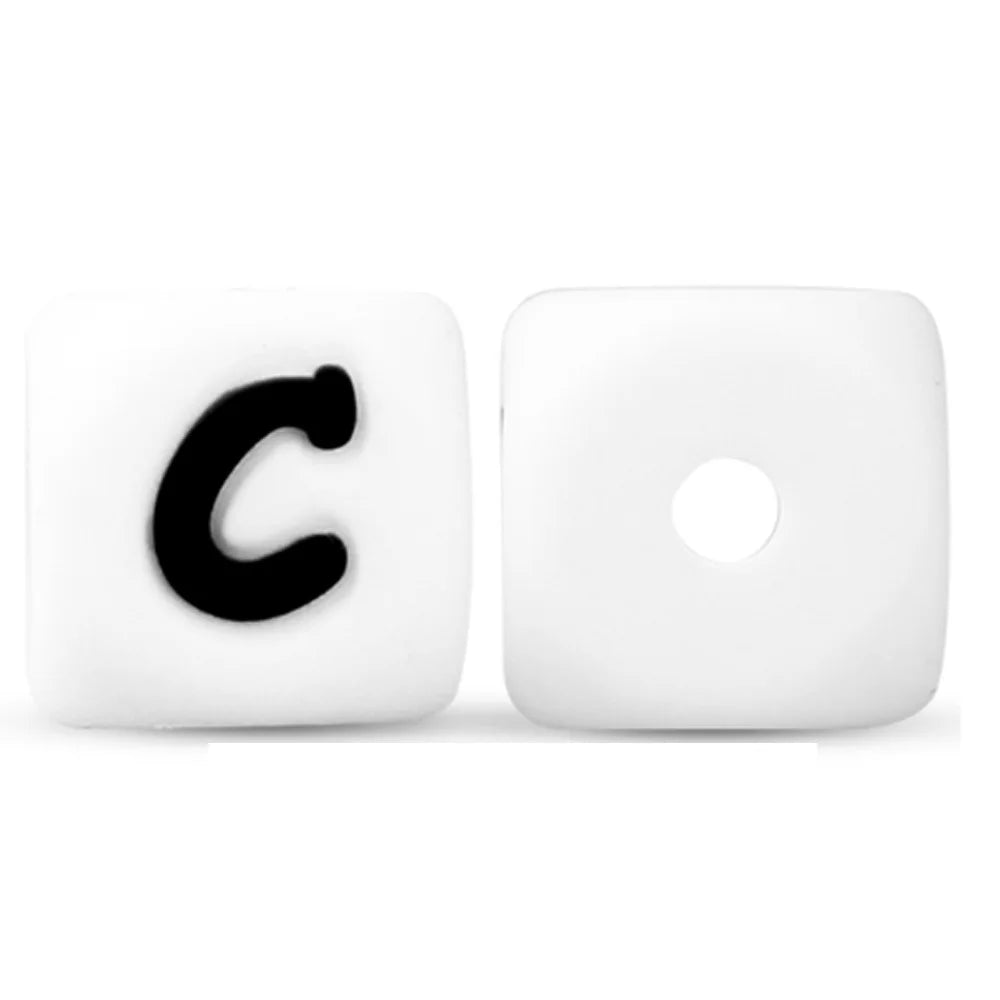 Silicone Letter Beads for DIY Bracelets and Jewelry Making