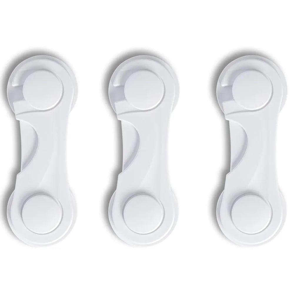Adhesive Cabinet Locks for Baby Safety – Childproof Drawer and Cupboard Latches