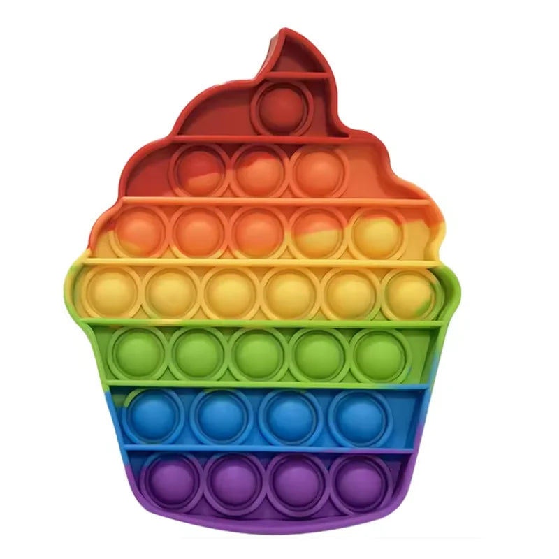 Rainbow Pop Sensory Fidget Toy for Stress Relief