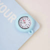 Colorful Silicone Nurse Pocket Watch with Brooch Pin