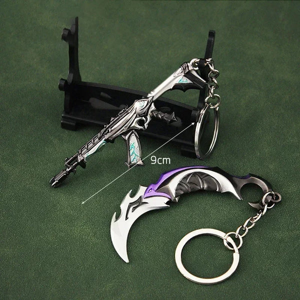Valorant Reaver 2.0 Karambit Metal Keychain