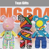 Three fully assembled 3D bear building kits made of micro diamond blocks in pink, orange, and blue.