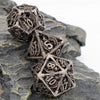 Hollow Metal Polyhedral Dragon Dice Set