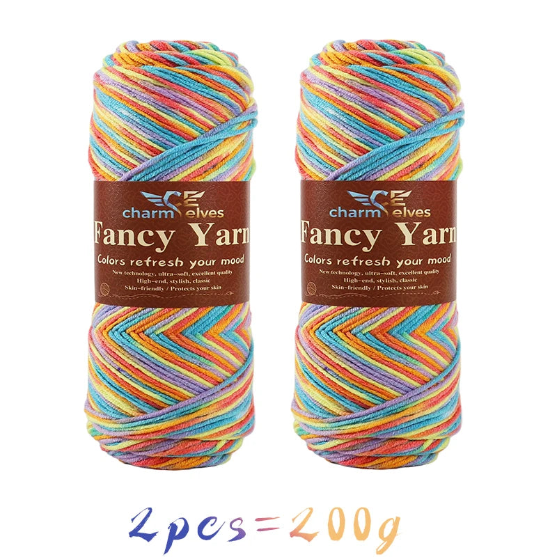 Soft Gradient Acrylic Yarn - 200g per Ball