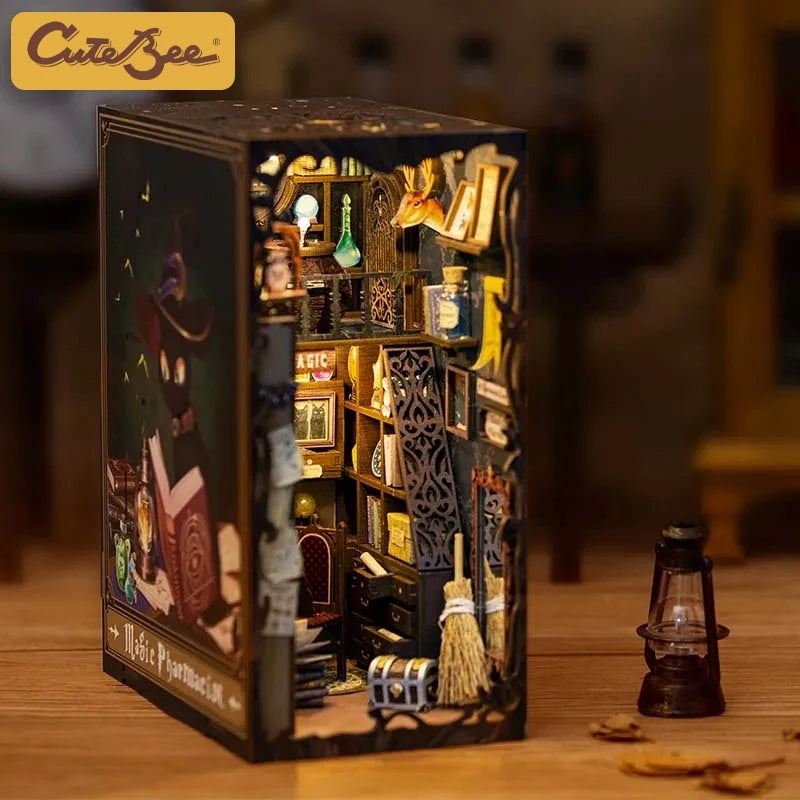Eternal Bookstore DIY Book Nook Kit with LED Lighting