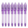 A set of invisible ink spy pens with UV light for writing secret messages