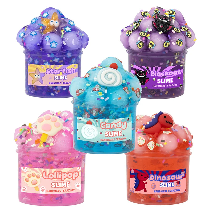 Jelly Cube Crunchy Crystal Slime – Soft Stretchy DIY Putty