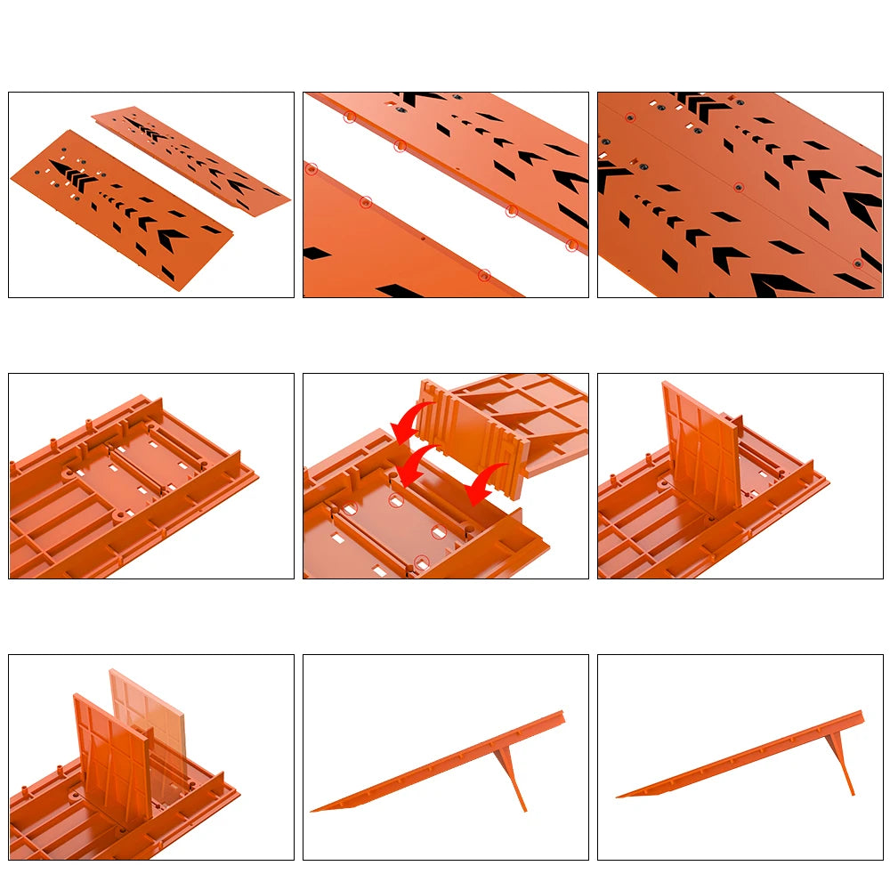 Durable RC Car Jump Ramp Stunt Playset
