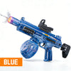 Blue electric automatic water blaster with recoil and sensor lights shown in a product photo.