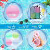 Reusable silicone water balloons in various colors and sizes for outdoor play