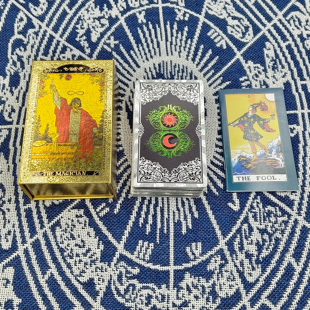 Gold Foil Rider Waite Tarot Deck