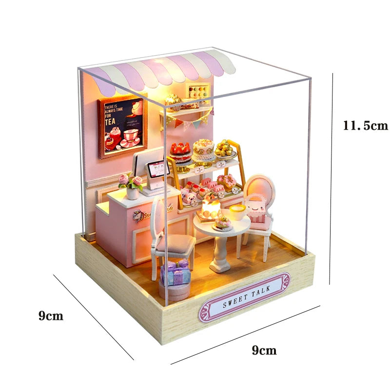 DIY Wooden Book Nook Kit — Miniature Dollhouse 3D Puzzle Bookend