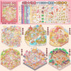A collection of 3D stereoscopic scene stickers and decals featuring various miniature scenic art designs.