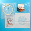 Fall Harvest Pumpkin Embroidery Kit for Adults