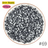 A pile of 5mm silver beads, sold in a 500-piece pack, for crafting and pixel art projects.