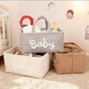Portable Fleece Baby Diaper Caddy Organizer
