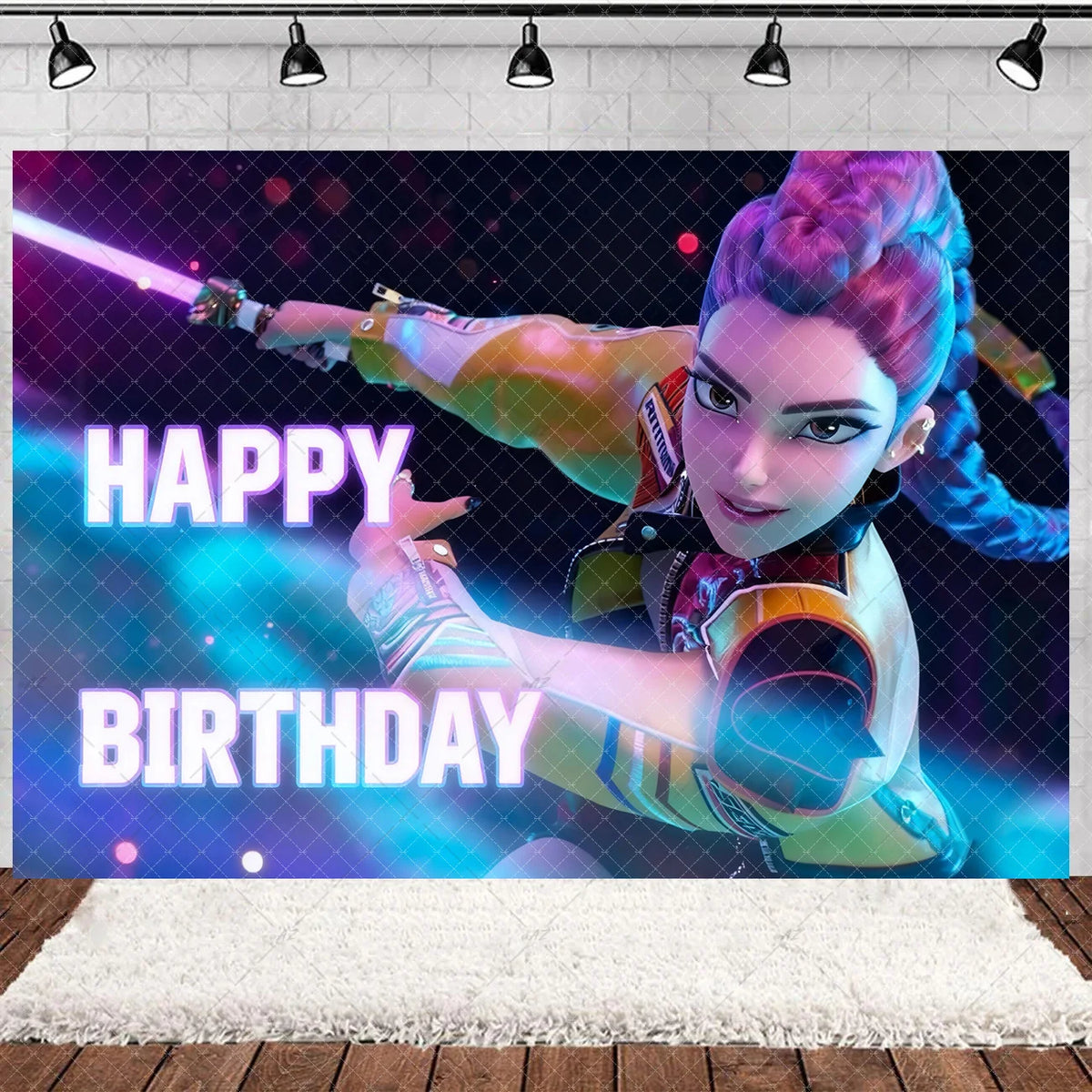 K-Pop Theme Party Backdrop for Birthday Celebrations