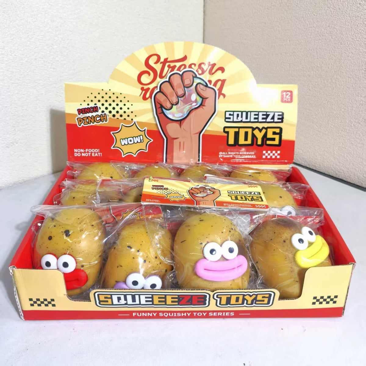 Squishy Potato Stress Relief Pendant