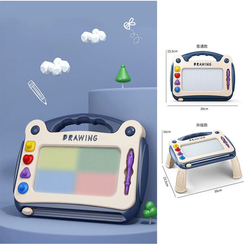Kids Magnetic Drawing Board with Colorful Graffiti Art Pad