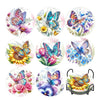 Ocean Series Diamond Art Coaster Kit with Stand – DIY Craft Set for Adults & Beginners