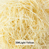 Light yellow raffia paper shreds for gift boxes and baskets