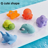 Turtle Water Play Bath Toy Set with Net and Squeeze Animals