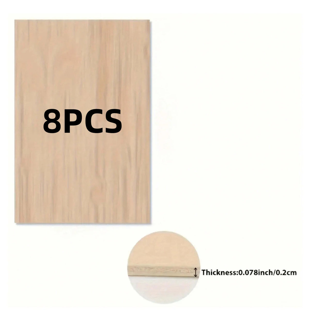 Basswood Plywood Sheets for Laser Cutting & Crafting (12x16 in)